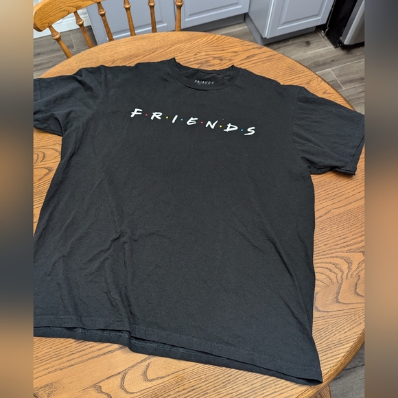 Friends Tee Shirt. Size XL. Cotton. black with Friends Logo from TV show. - Picture 2 of 5